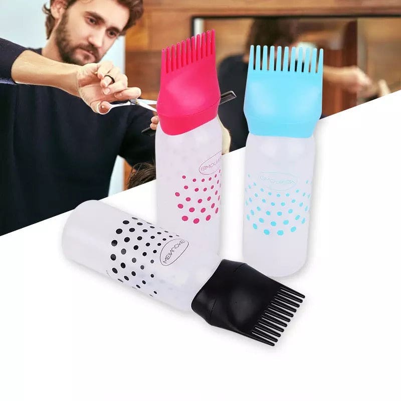 120ml Empty Hair Dye Bottle, Reusable With Applicator Brush Bottles, Convenient Perm Dyed Hair Shampoo Bottle, Oil Comb Dispensing Applicator Bottles, Hair Styling Tool 120ml Empty Hair Dye Bottle, Reusable With Applicator Brush Bottles, Convenient Perm Dyed Hair Shampoo Bottle, Oil Comb Dispensing Applicator Bottles, Hair Styling Tool